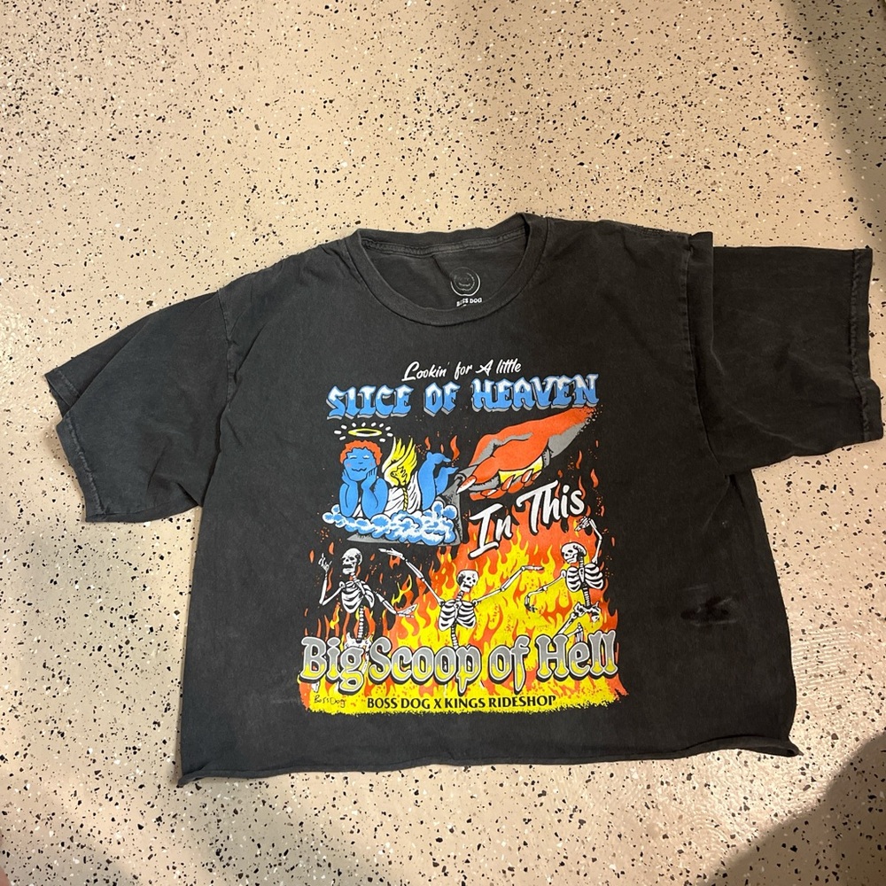 Zumiez Black Graphic Crop Top